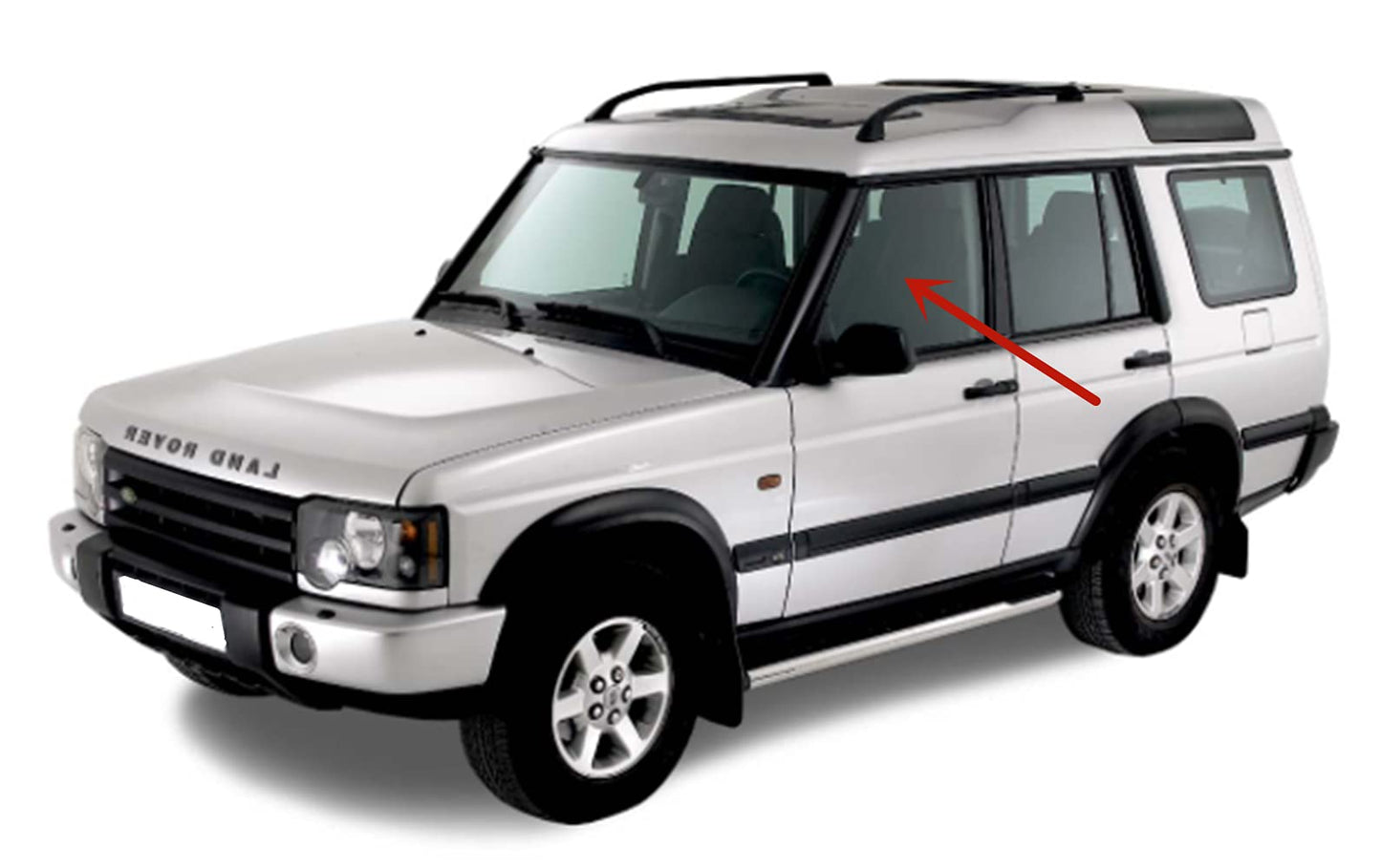 Driver Left Side Front Door Window Door Glass Compatible with Land Rover Discovery II 1999-2004 Models