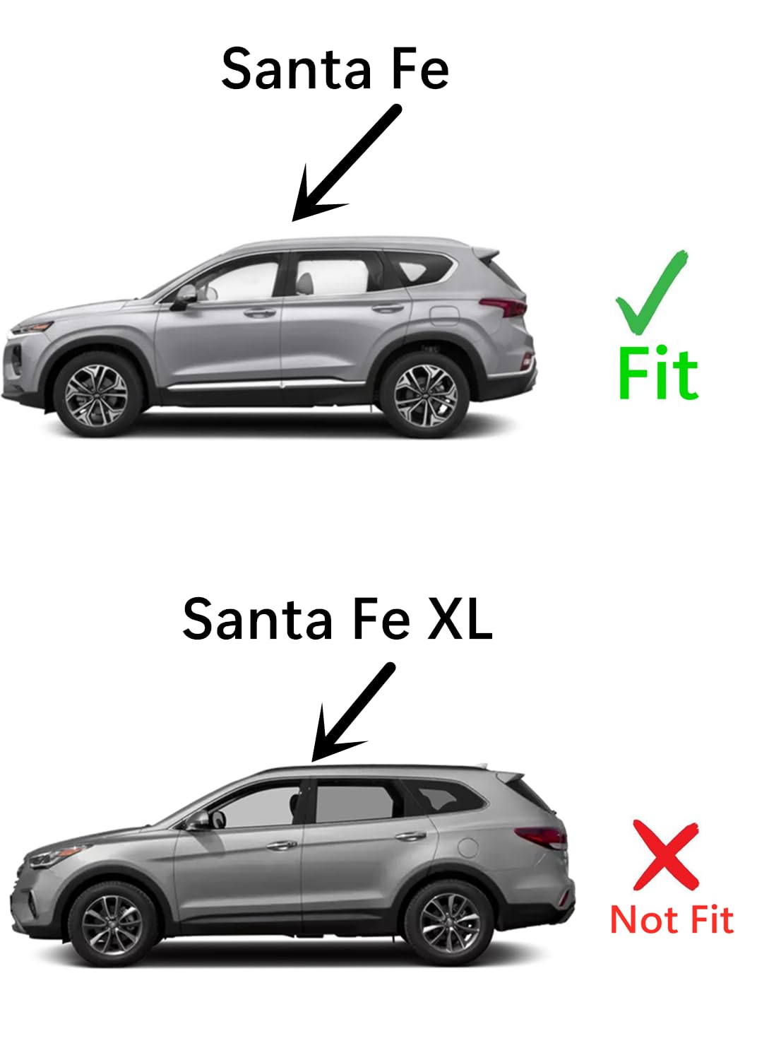 Tempered Driver Left Side Front Door Window Door Glass Compatible with Hyundai Santa Fe 2019-2023 Models
