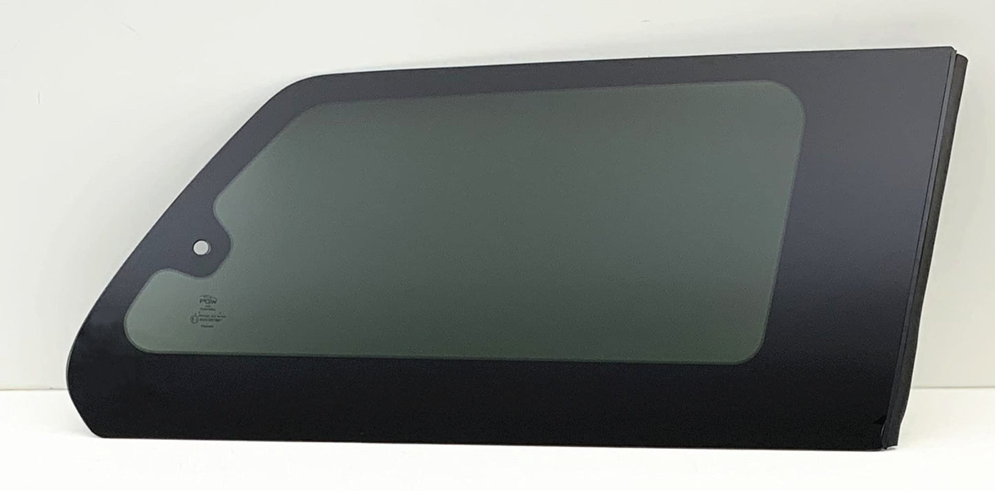 Movable Passenger Right Side Quarter Window Quarter Glass Compatible with Toyota Sienna 2011-2020 Models
