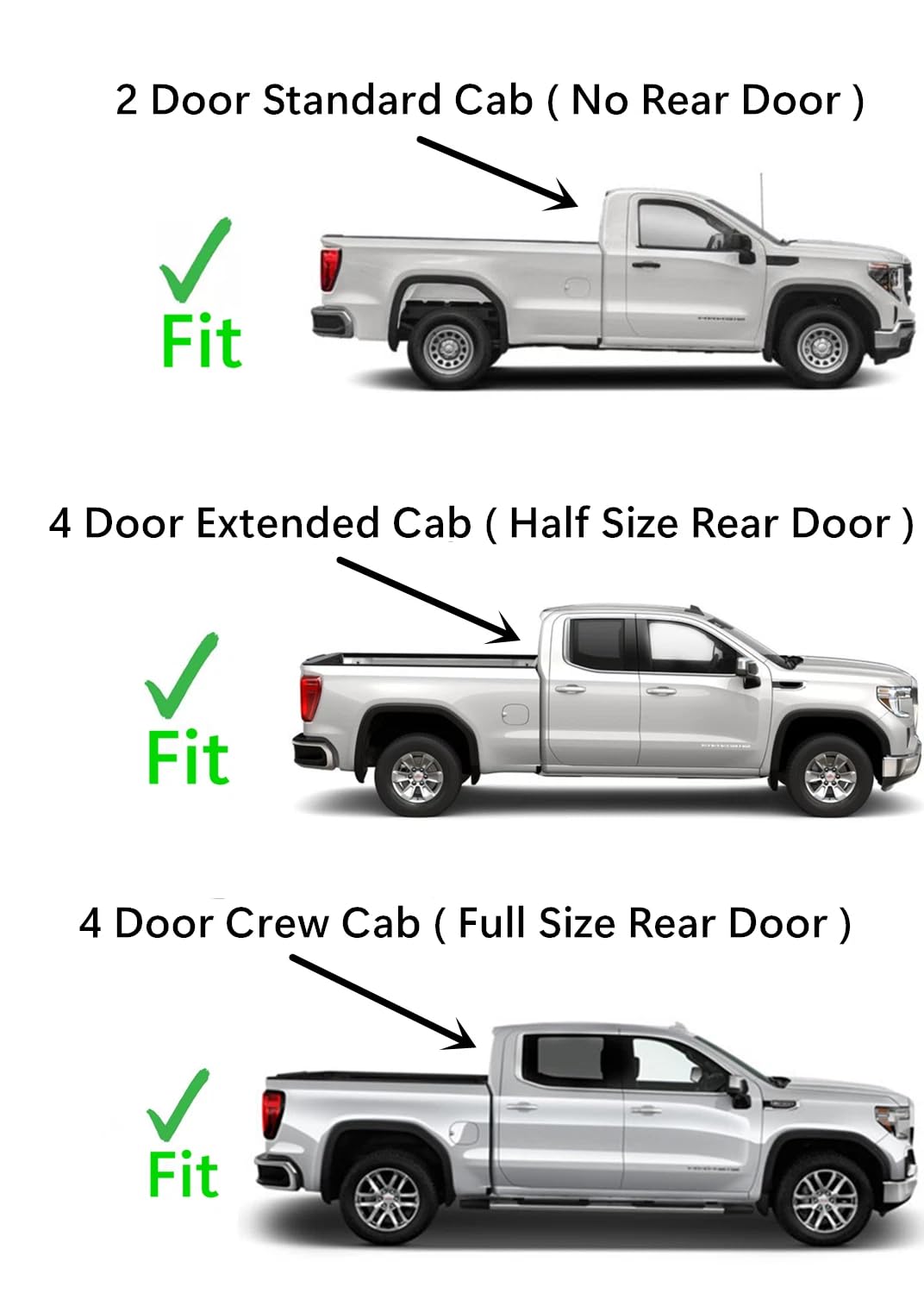Stationary Back Window Back Glass Compatible with Compatible with Chevrolet Silverado/GMC Sierra 2019-2025 1500 Models/ 2020-2025 2500 3500 Models (Not For 1500 Light Duty)