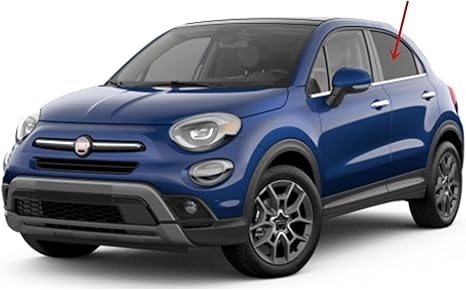 Privacy Driver Left Side Rear Door Window Door Glass Compatible with Fiat 500X 2016-2023 Models