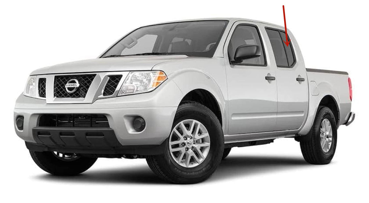 Driver Left Side Rear Vent Glass Vent Window Compatible with Nissan Frontier 4 Door Crew Cab 2005-2021 Models