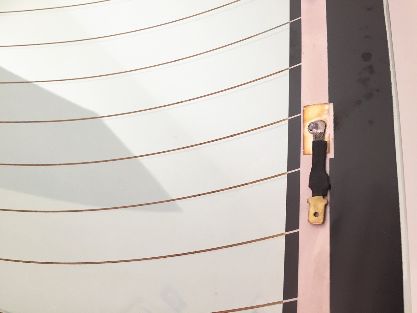 Heated Back Window Back Glass Compatible with Toyota Corolla/Chevrolet Prizm 4 Door Sedan 1998-2002