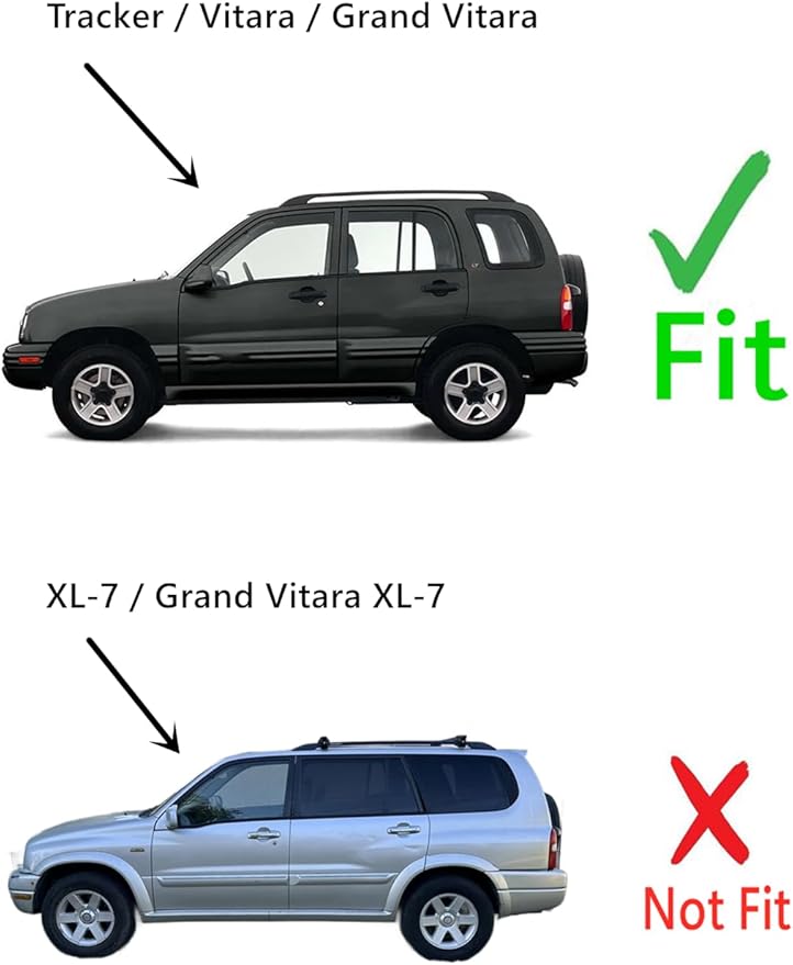 Driver Left Side Rear Vent Window Vent Glass Compatible with Chevrolet Tracker/Suzuki Grand Vitara/Suzuki Vitara 1999-2005 Models