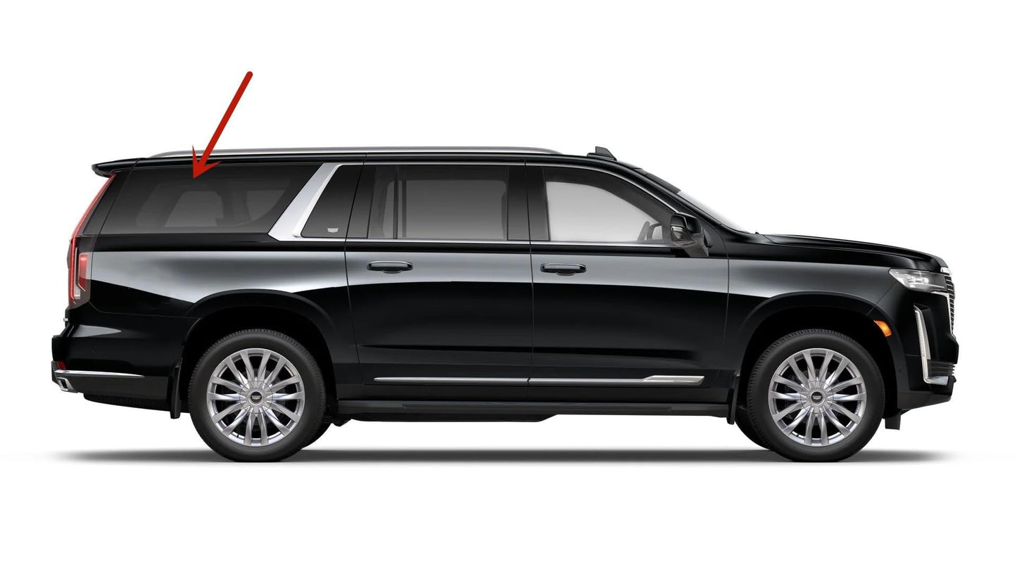 With Sensor Style Tempered Passenger Right Side Quarter Window Quarter Glass Compatible with Cadillac Escalade ESV 2021-2025 Models ( Not For Escalade )