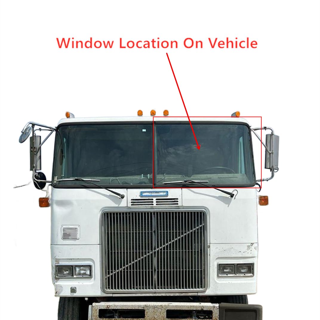 Laminated Driver Left Side Front Windshield Window Glass Compatible with Volvo WX-Xpeditor 1996-2003 WH 1996-1997 / White GMC WX WH WHM WHS WHR WHL WHLB 1982-1995 / AutoCar WX-Xpeitor 2003-2009