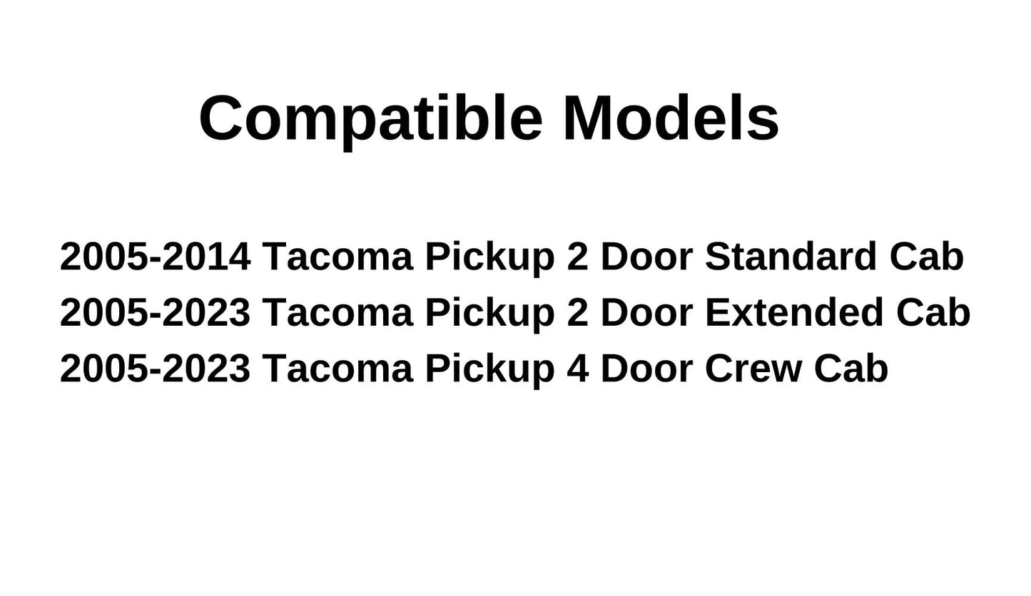 OEM Back Window Back Glass Manual Back Slider Compatible with Toyota Tacoma Pickup 2005-2023 Models