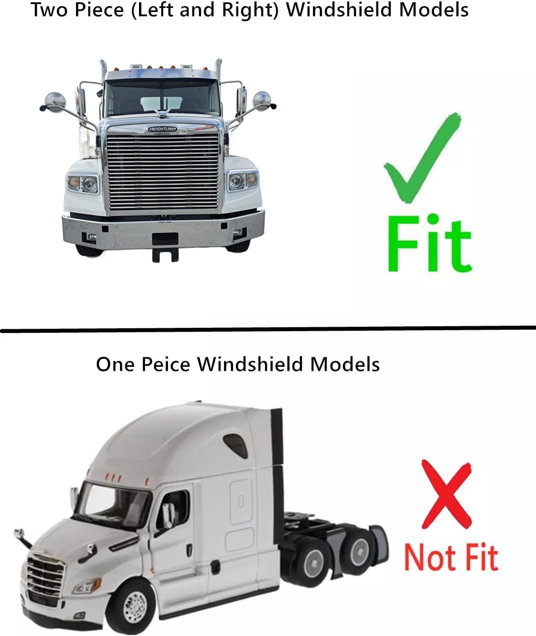 Laminated Passenger Right Side Front Windshield Window Glass Compatible with Freightliner Coronado Columbia Century Class 1996-2018 / 112SD 2012-2022 Models