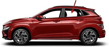 Drier Left Side Rear Door Window Door Glass Compatible with Hyundai KONA / KONA Electric / KONA N 2018-2023 Models