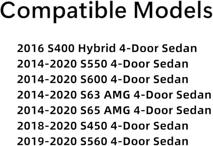 Heated Laminated Back Window Back Glass Compatible with Mercedes Benz S400 S450 S550 S560 S600 S63AMG S65AMG 4 Door Sedan 2014-2020 Models