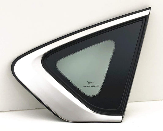 OEM Passenger Right Side Quarter Window Quarter Glass Compatible with Nissan Altima 4 Door Sedan 2013-2018 Models