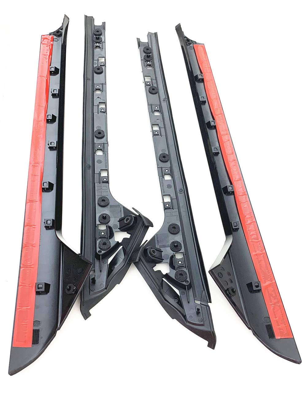 4PCS Complete Set Front Windshield Pillar Trim Molding Compatible with Ford Explorer 2011-2019 Models