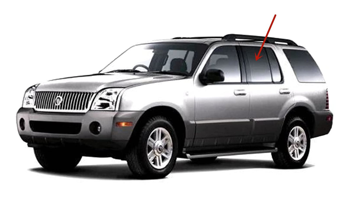 Driver Left Side Rear Door Window Door Glass Compatible with Ford Explorer/Mercury Mountaineer 1991-1997 4 Door Models