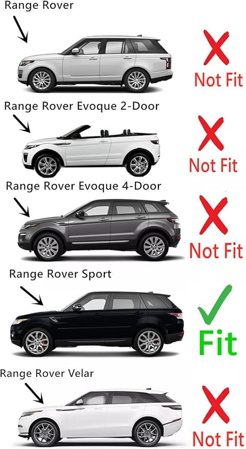 Driver Left Side Front Door Window Door Glass Laminated Compatible with Range Rover Sport 2014-2022 Models