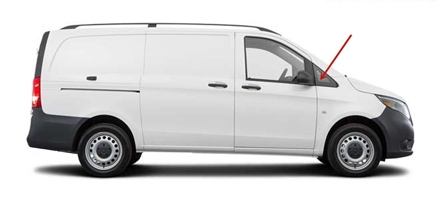 Passenger Right Side Front Vent Window Vent Glass Compatible with Mercedes Benz Metris 2015-2023 Models