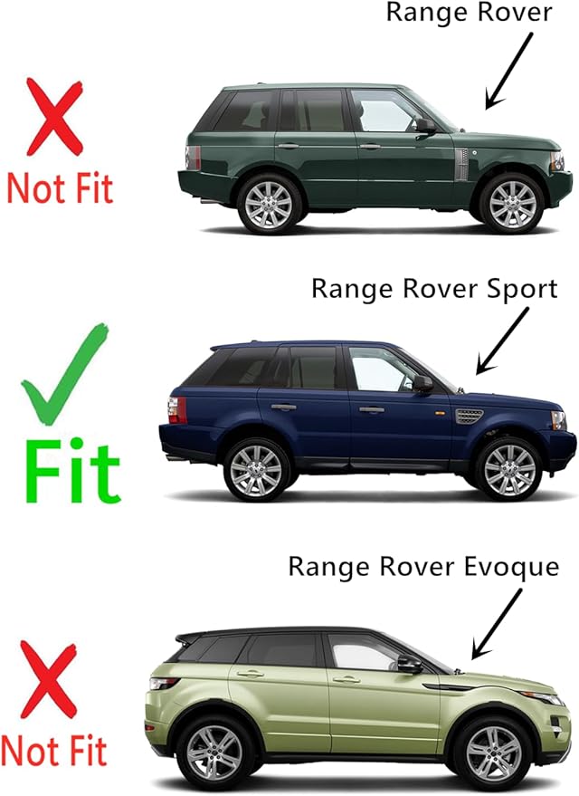 Passenger Right Side Front Door Window Door Glass Compatible with Range Rover Sport 2006-2013 Models