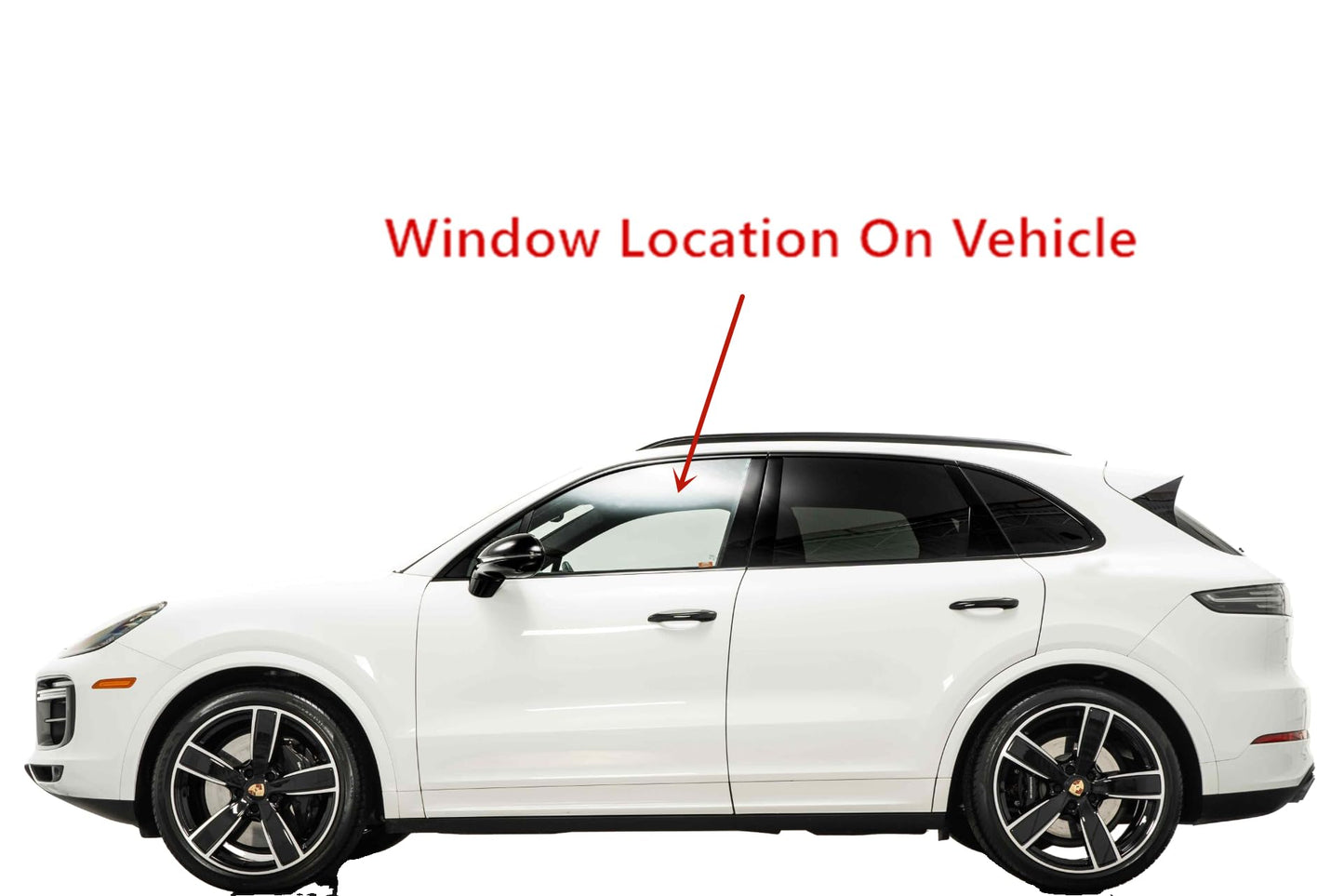 Laminated Driver Left Side Front Door Window Door Glass Compatible with Porsche Cayenne SUV 2019-2024 Models (Not For Coupe)