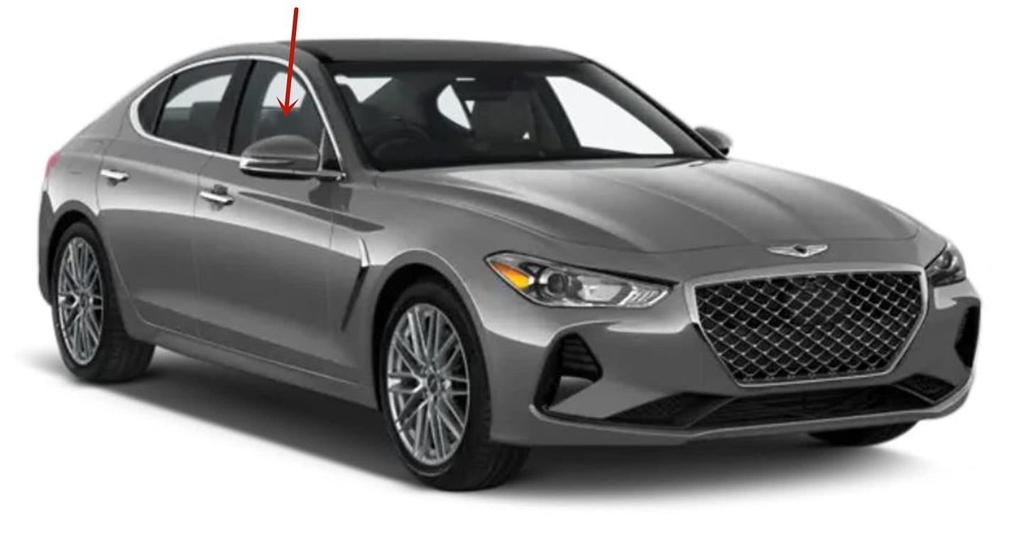 OEM Passenger Right Side Front Door Window Door Glass Compatible with Genesis G70 2019-2025 Models