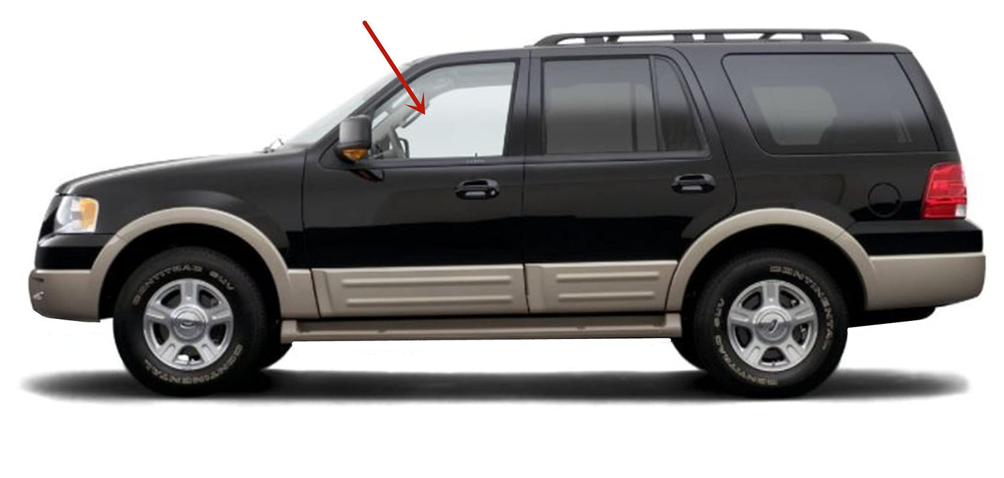 Driver Left Side Front Door Window Door Glass Compatible with Ford Expedition 2003-2006 Models