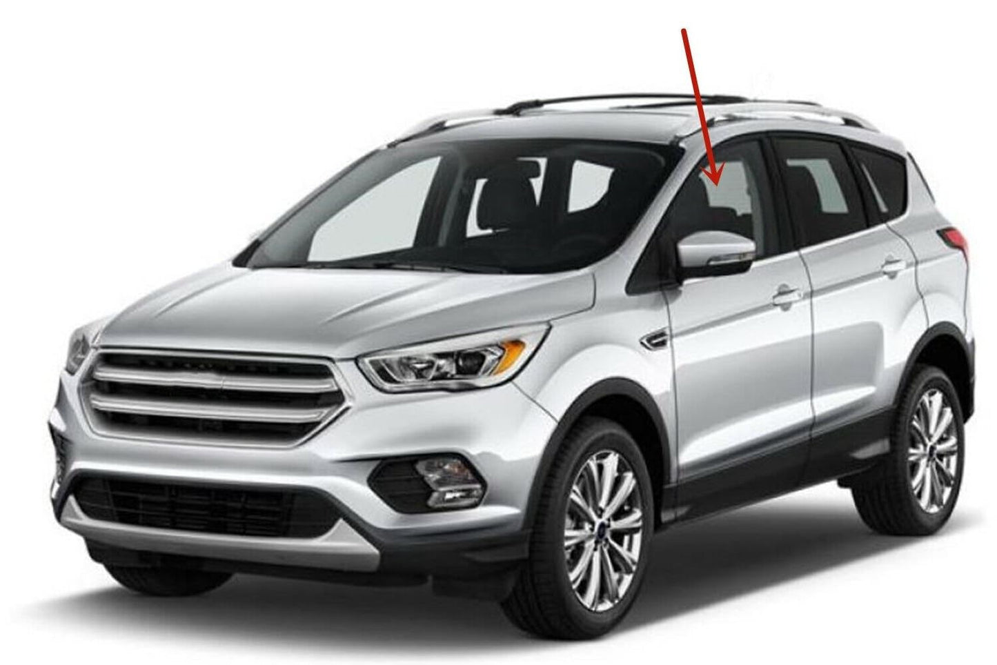 Driver Left Side Front Door Window Door Glass Compatible with Ford Escape 2013-2019 Models