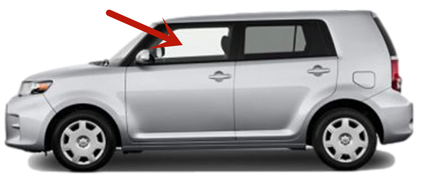 Driver Left Side Front Door Window Door Glass Compatible with Scion XB 2008-2015 Models