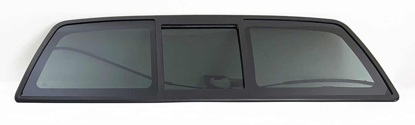 Power Back Slider Window Back Glass Compatible with Ford F150 2004-2014/Lincoln Mark LT 2006-2008 Models