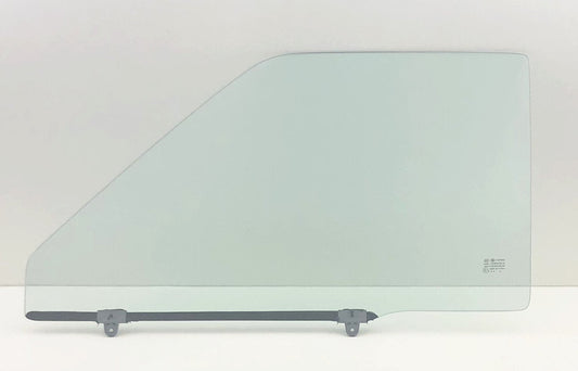Driver Left Side Door Window Door Glass W/O Vent Style Compatible with Toyota Pickup 1984-1988 / 4Runner 1985-1989 Models