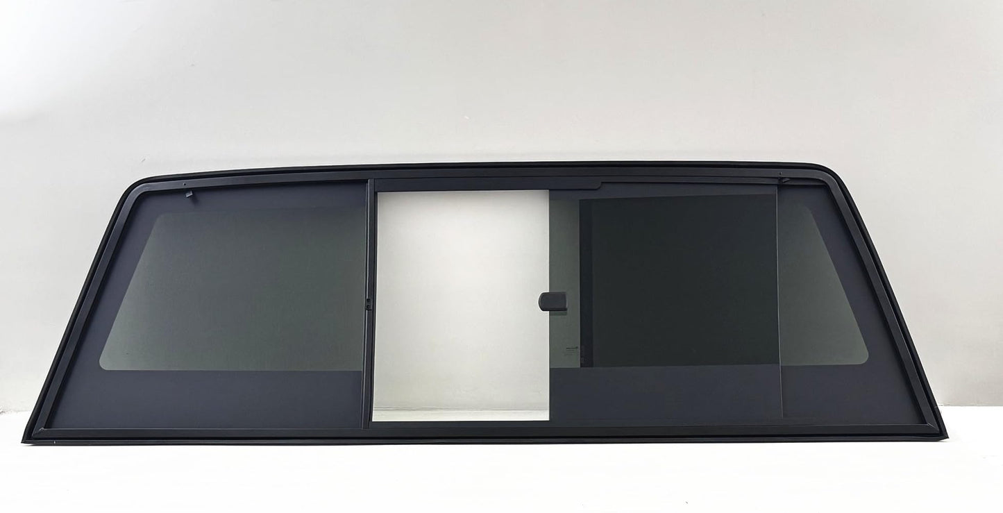 Rear Manual Slider Back Window Back Glass Compatible with Ford F250 F350 F450 F550 2017-2025 Models