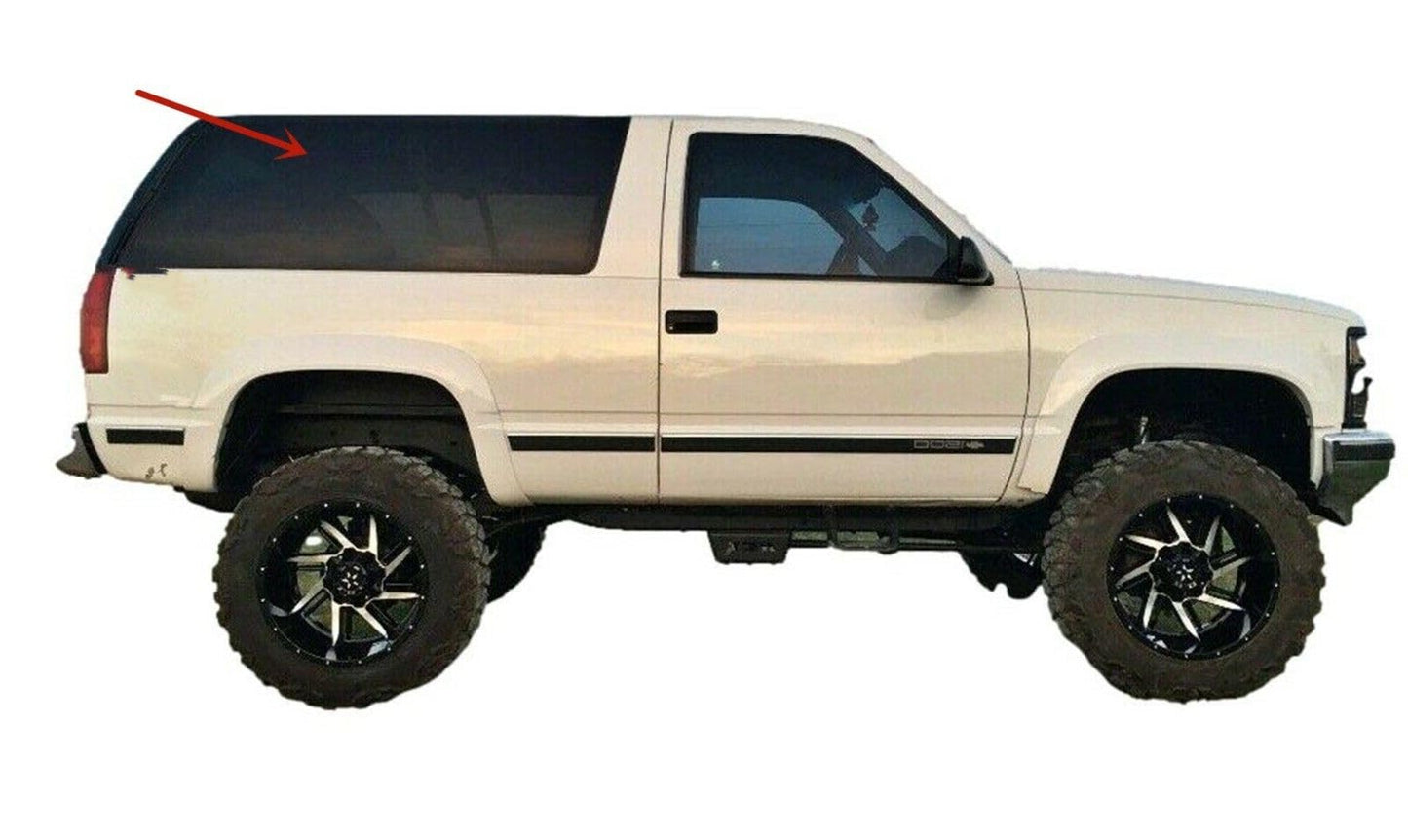 Passenger Right Side Rear Quarter Window Quarter Glass Compatible with Chevrolet Blazer 1993-1994/Chevrolet Tahoe&GMC Yukon 1993-1999 2 Door Models