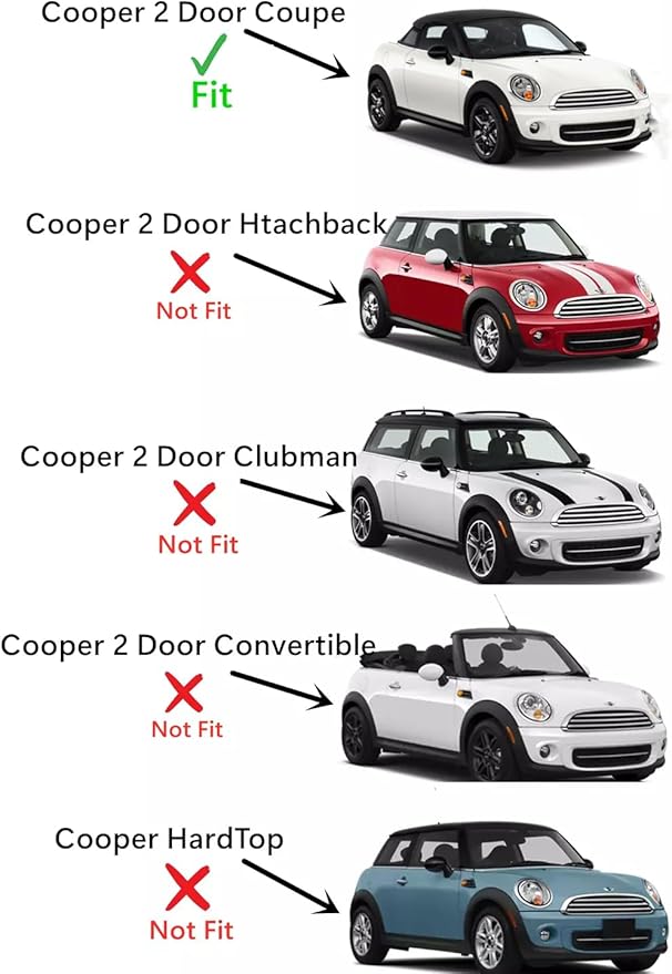 OEM Passenger Right Side Door Window Door Glass Compatible with Mini Cooper 2 Door Coupe 2012-2015 Models