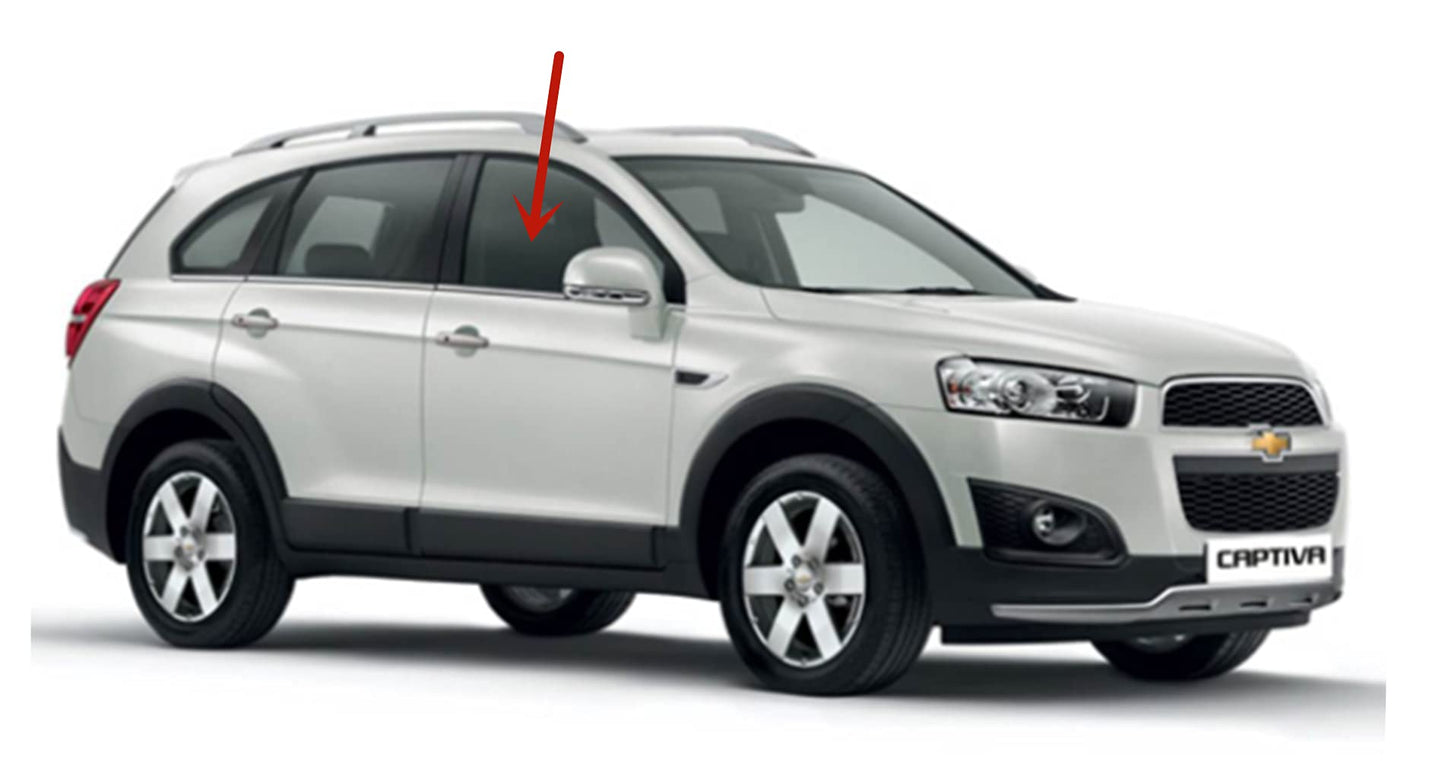 Passenger Right Side Front Door Window Door Glass Compatible with Chevrolet Captiva Sport/Saturn VUE 2008-2016 4 Door Models