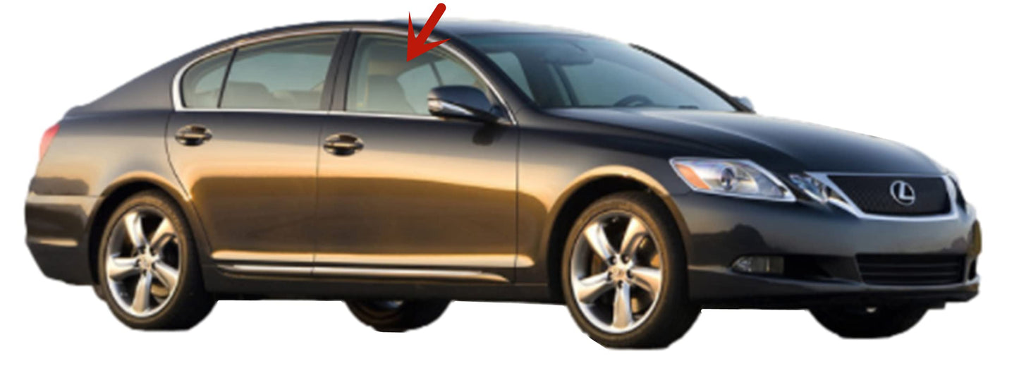 Passenger Right Side Front Door Window Door Glass Compatible with Lexus GS300 / GS350 / GS430 / GS450 / GS460 4 Door Sedan 2006-2012 Models