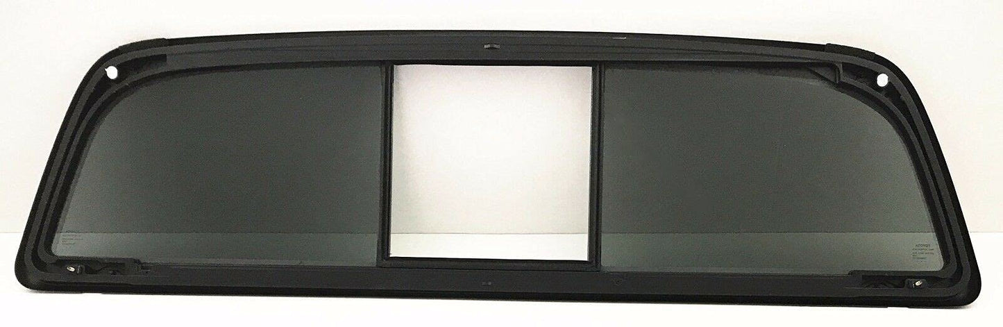OE Sliding Back Window Glass Without Center Power Slider Compatible with Toyota Tacoma Pickup 2017-2023 Models