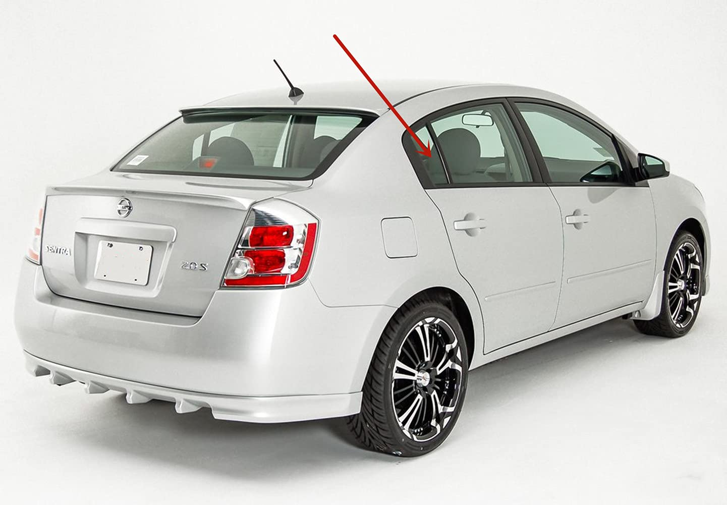 Passenger Right Side Rear Vent Glass Window Compatible with Nissan Sentra 4 Door Sedan 2007-2012 Models