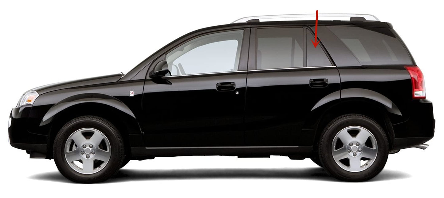 Driver Left Side Rear Vent Window Vent Glass Compatible with Saturn VUE 2002-2007 Models