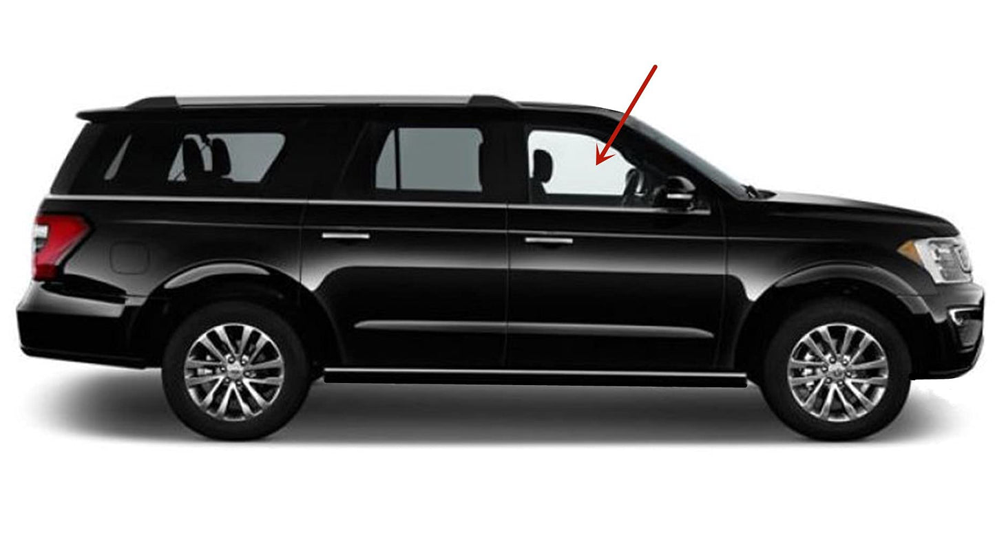 Passenger Right Side Front Door Window Door Glass Compatible with Ford Expedition 2018-2019 Models/Ford Expedition MAX 2018-2023 Models
