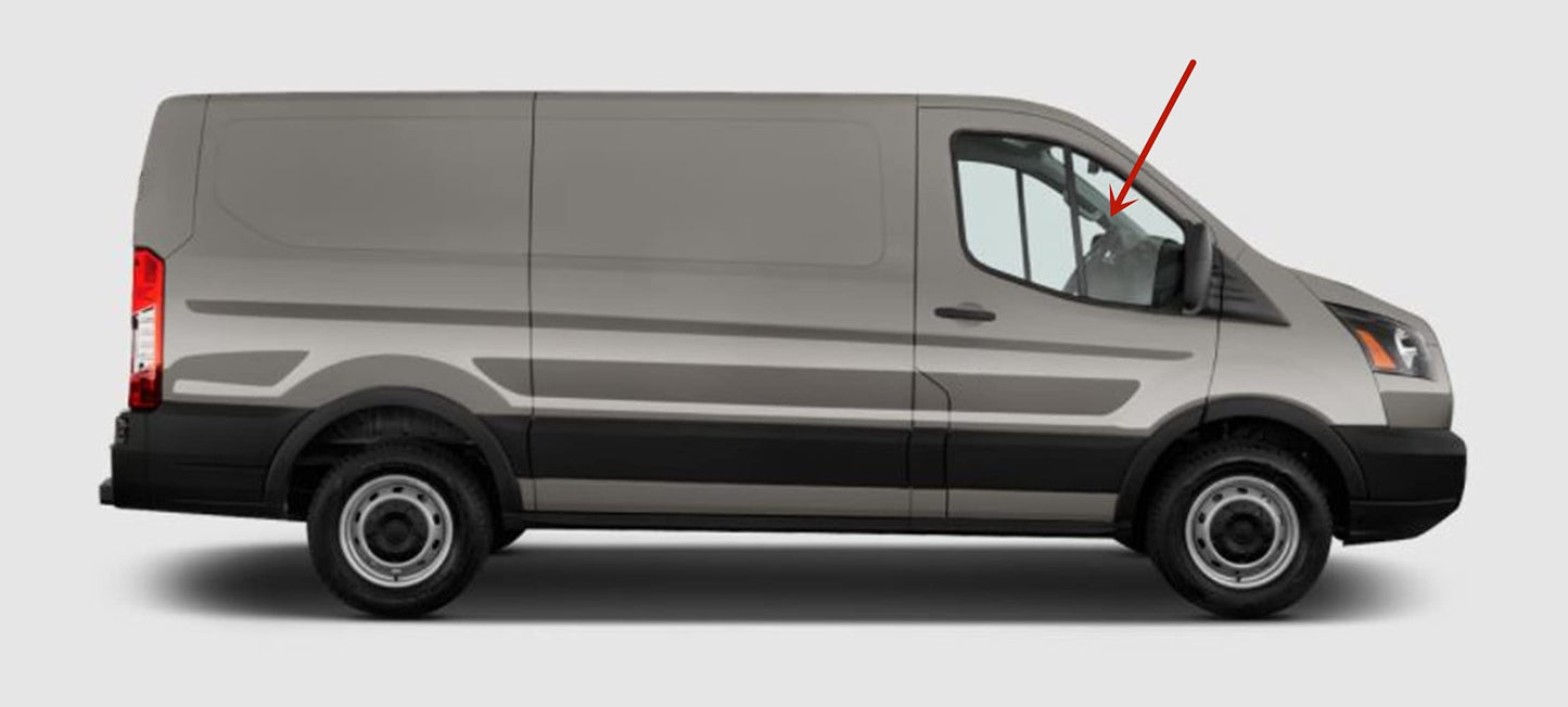 Passenger Right Side Front Vent Window Vent Glass Compatible with Ford Transit 83.2" Low-Roof Van 2015-2025 Models (Not for Mid/High Roof Transit, or Transit Connect)