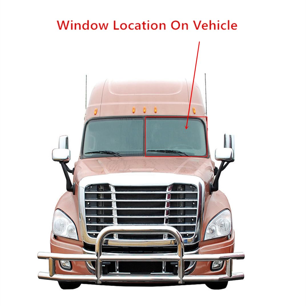 Laminated Driver Left Side Front Windshield Window Glass Compatible with Freightliner Cascadia 2008-2022 Models