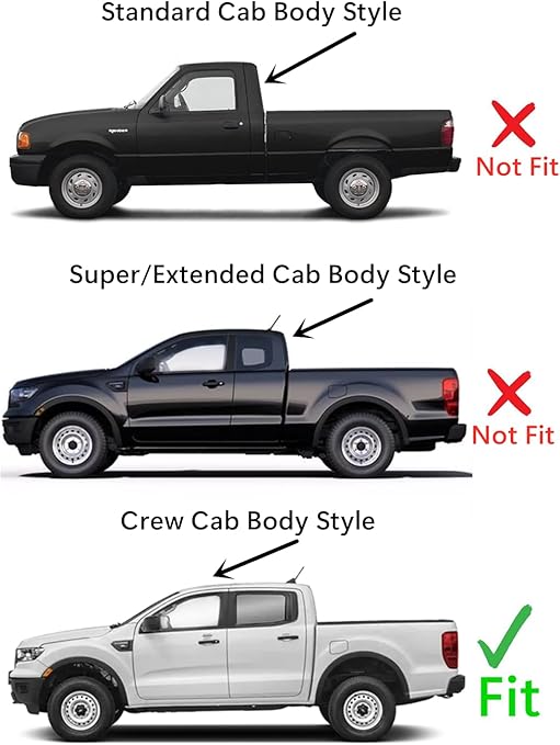 Laminated Driver Left Side Front Door Window Door Glass Compatible with Ford Ranger Pickup 4 Door Crew Cab 2019-2023 Models