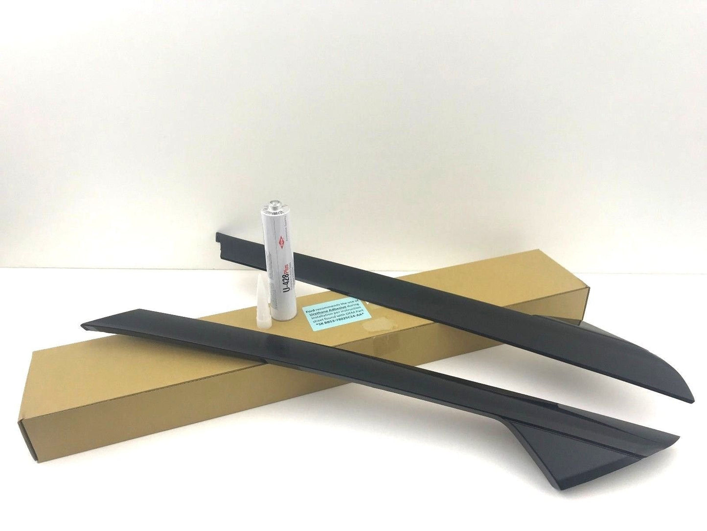 Windshield-Outer Pillar (Passenger & Driver) One Pair Windshield Trim Molding Compatible with Ford Explorer 2011-2019 Models