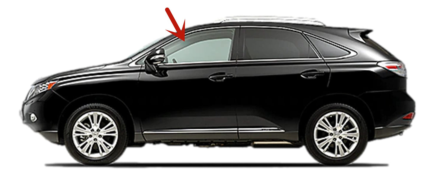Driver Left Side Front Door Laminated Window Glass Compatible with Lexus RX350 / RX450 2010-2015 Models