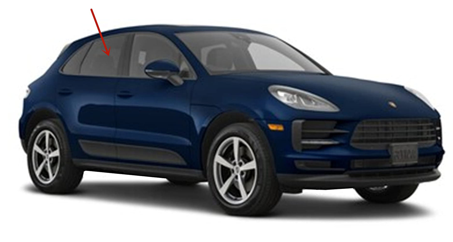 OEM Tempered Passenger Right Side Rear Door Window Door Glass Compatible with Porsche Macan / Macan S 2015-2024 Models
