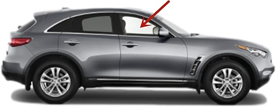 Passenger Right Side Front Door Window Door Glass Compatible with Infiniti FX35 FX37 FX50 QX70 2009-2017 Models