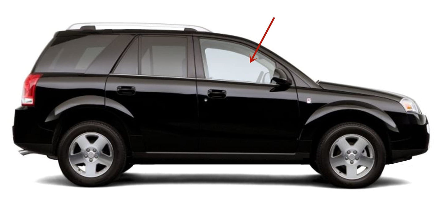 Passenger Right Side Front Door Window Door Glass Compatible with Saturn VUE 2002-2007 Models