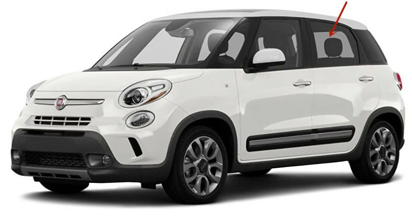 Driver Left Side Rear Door Window Door Glass Compatible with Fiat/Chrysler 500L 2014-2021 Models