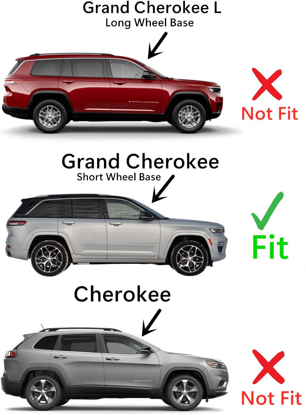 Heated Rear Tailgate Liftgate Back Window Back Glass Compatible with Jeep Grand Cherokee 2022-2025 Models (Not For Grand Cherokee L or Cherokee)