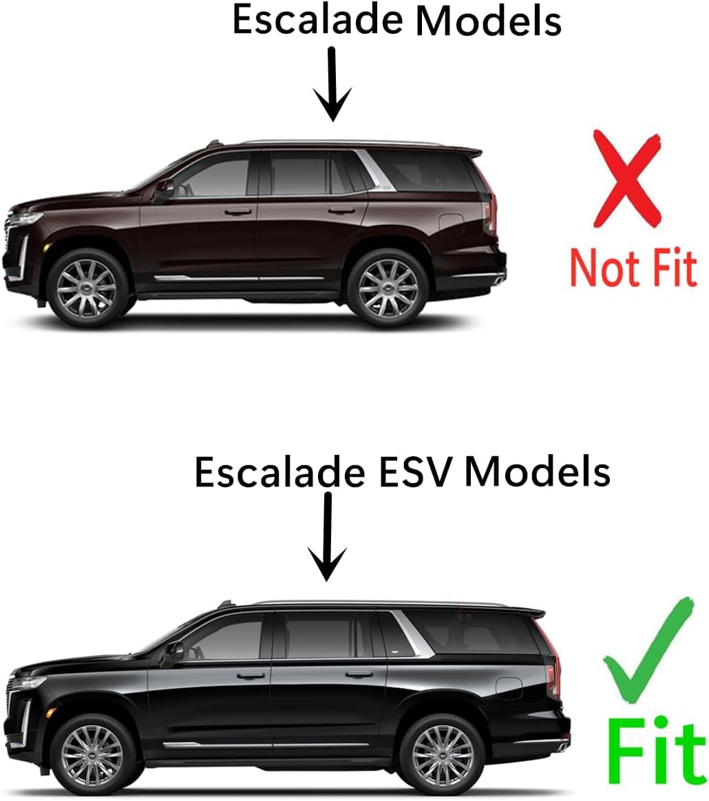 Tempered Privacy Driver Left Side Rear Door Window Door Glass Compatible with Escalade ESV 2021-2025 Models ( Not For Escalade )
