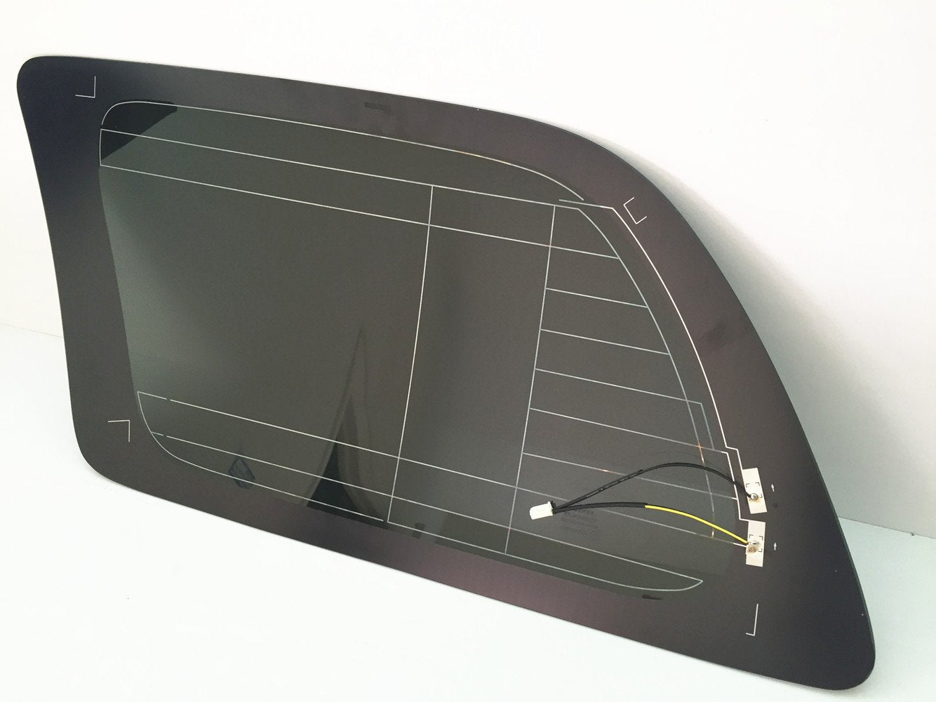 Passenger Right Side Rear Quarter Glass Quarter Window W/Antenna Style Compatible with Toyota Sequoia 2008-2022 Models