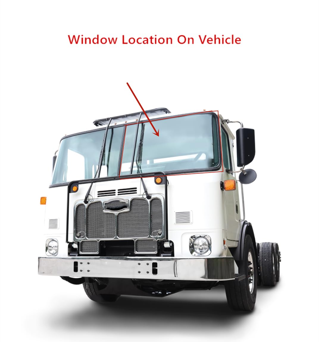 Laminated Driver Left Side Front Windshield Window Glass Compatible with Volvo WXLL-Xpeditor 1996-2003 / White WXLL 1987-1995 / AutoCar WXLL-Xpeitor 2003-2009 / AutoCar ACX 2009-2013