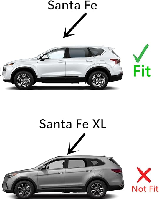 Driver Left Side Rear Door Window Door Glass Compatible with Hyundai Santa Fe 2019-2023 Models